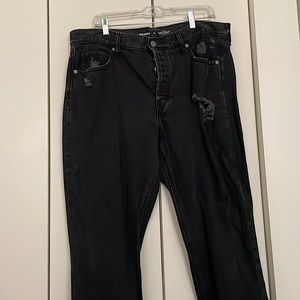 Dark Wash High-Rise Slouchy Straight Old Navy Jeans